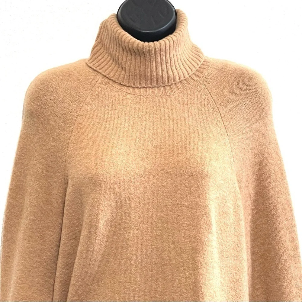 J. Crew Woman Brown WOOL Turtleneck Sweater Size XS